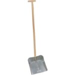 Hliníková lopata, velká, s násadou