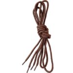 Tkaničky do obuvi, kulaté, hnědé, 130 cm