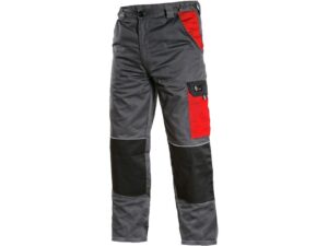 Kalhoty CXS PHOENIX CEFEUS, pánské, šedo-červená