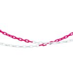 PVC řetěz, červeno-bílý 1metr