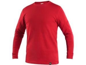 Tričko CXS PETR, dlouhý rukáv, červené