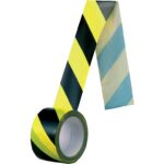 Samolepící páska, normová, 60 mm, žluto-černá