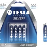Baterie TESLA AAA Silver+, mikrotužková, 4ks