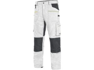 Kalhoty CXS STRETCH, pánské, bílo - šedé