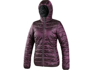 Bunda CXS OCEANIA, zimní, dámská, oboustranná, fialovo - černá