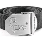 Opasek CXS NAVAH, černý, 4 cm, 150cm, textilní, spona s logem CXS
