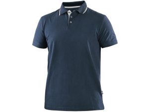 Polokošile CXS HENRY, pánské, krátký rukáv, modro-bílá