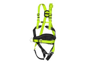 Bezpečnostní postroj P-50, černo-žlutý (Hi-vis)
