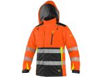 Bunda CXS BENSON, výstražná, zateplená, oranžovo-černá