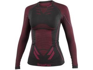 Tričko CXS SeamFlex LADY, dámské, funkční, černo-růžové
