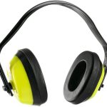 Mušlové chrániče sluchu EP101, fluor. žluté